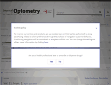 Tablet Screenshot of journalofoptometry.org